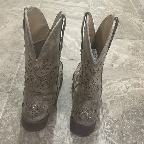 Roper Womens 09-021-1903-1656 Faux Leather Square Toe Tan Size 9.5 - Picture 5 of 10